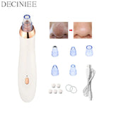 2026 Pore Vacuum, USB Rechargeable Blackhead Remover Vacuum,3 Levels Adjustable Pore Vacuum Blackhead Remover, with 5 Suction Power,6 Probes,Face Vacuum Pore Cleanser for Women & Men-White